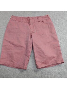 Ibex Shorts 6 Red Herringbone Organic Cotton 10" Hiking Outdoors
